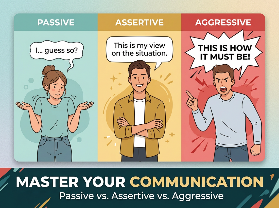 Assertive Communication vs. Passive and Aggressive Communication (Role-Play Examples)