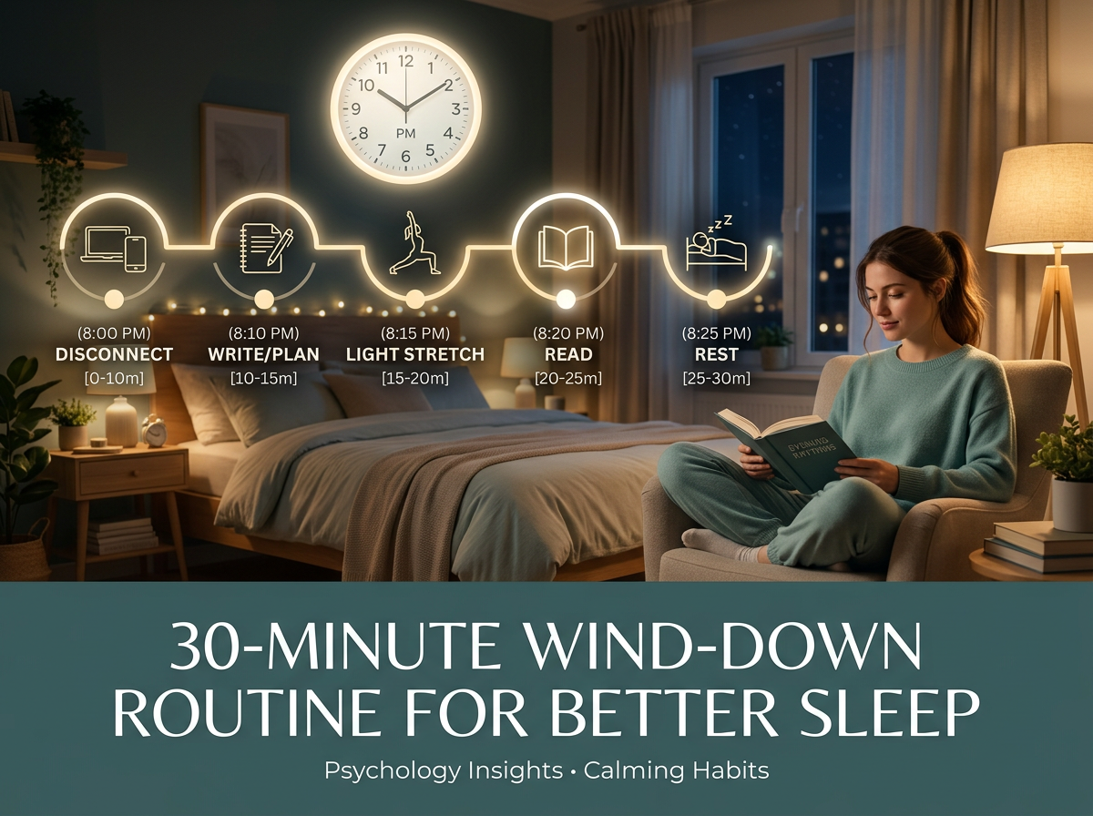 30-Minute Wind-Down Routine (Detailed Steps)